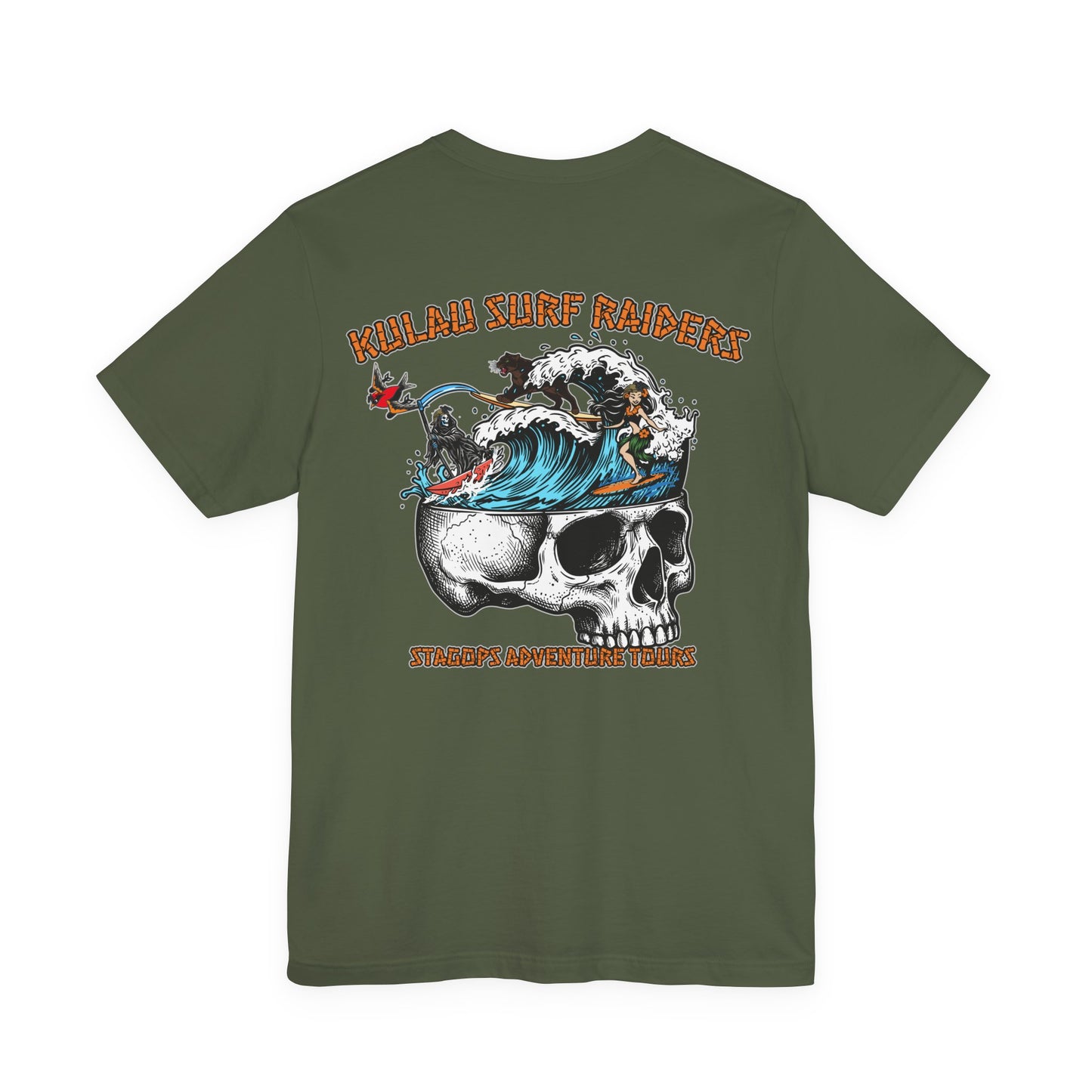 KULAU SURF DESIGNS double print (Front & Back) Tee EXCLUSIVE