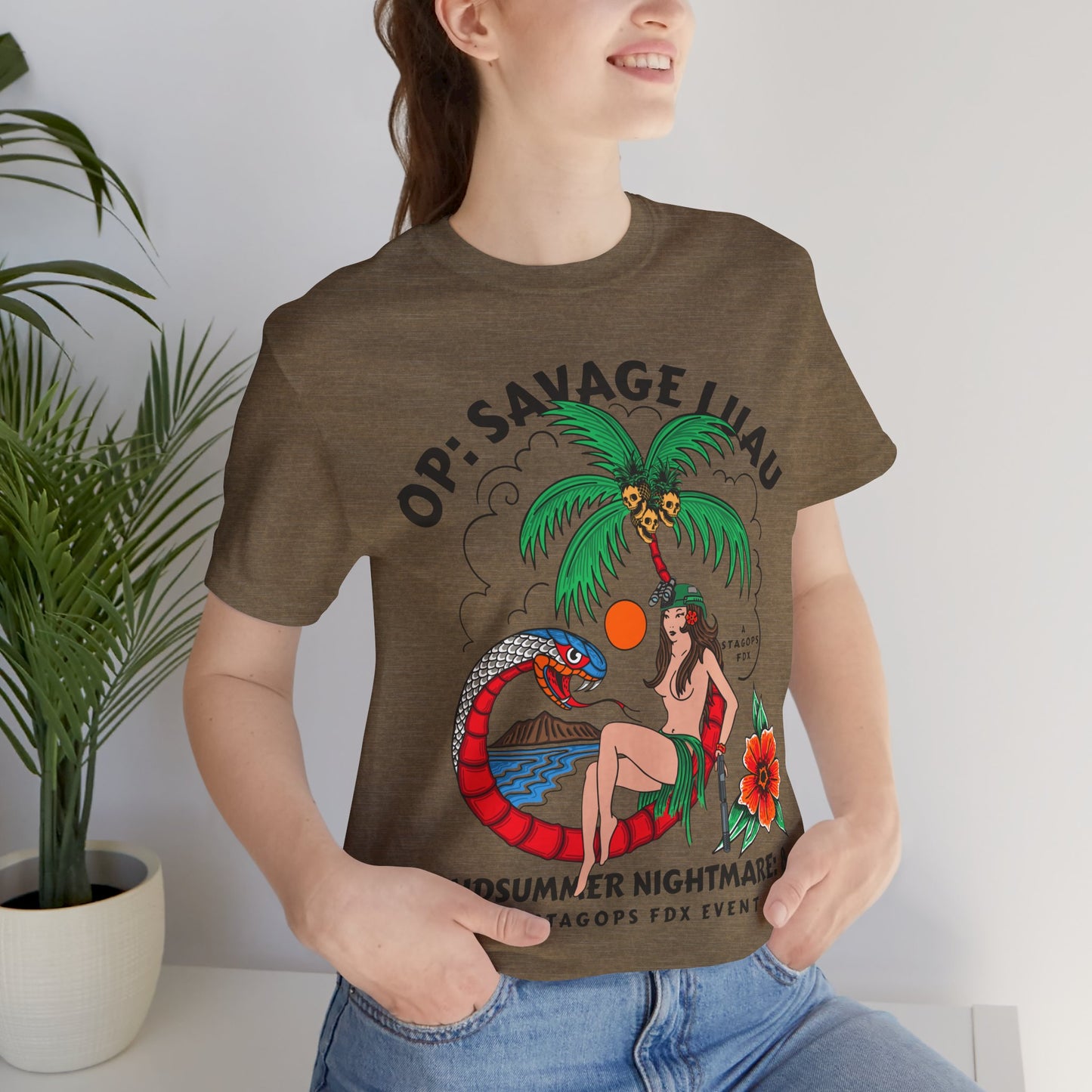 Midsummer Nightmare 8- SAVAGE LUAU front print Tee