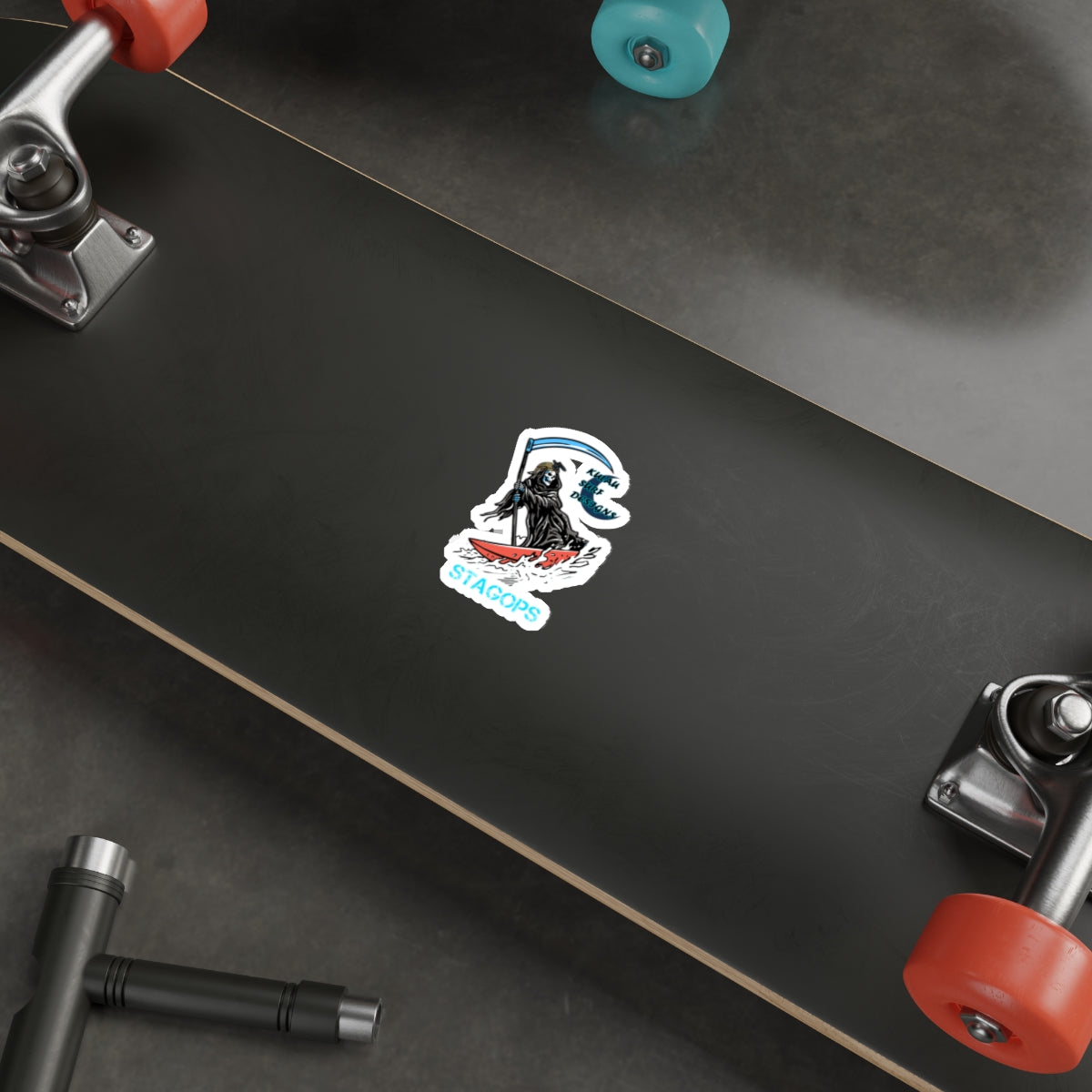 Kulau Surf Designs "SURF REAPER" Die-Cut Sticker EXCLUSIVE*