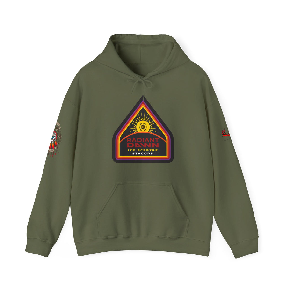 EXCLUSIVE TIER 1/RADIANT DAWN Hoodie- 4 sided deluxe multi-logo print