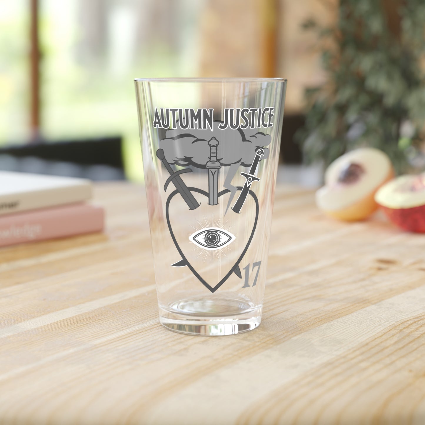 Autumn Justice 17 Pint Glass, 16oz