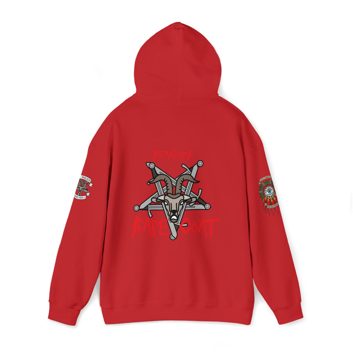 EXCLUSIVE TIER 1/SCAPEGOAT Hoodie- multi-logo print