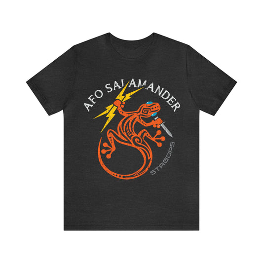 AFO SALAMANDER vintage Dark heather Jersey Short Sleeve Tee