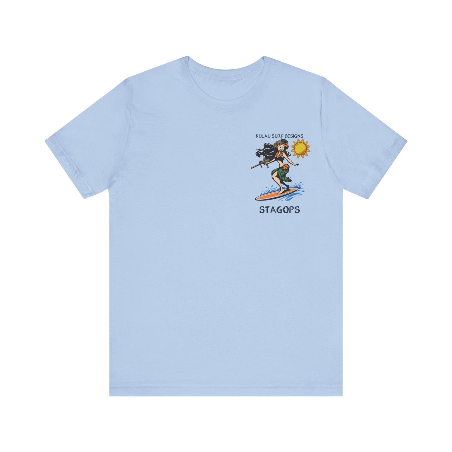 KULAU SURF DESIGNS double print (Front & Back) Tee EXCLUSIVE