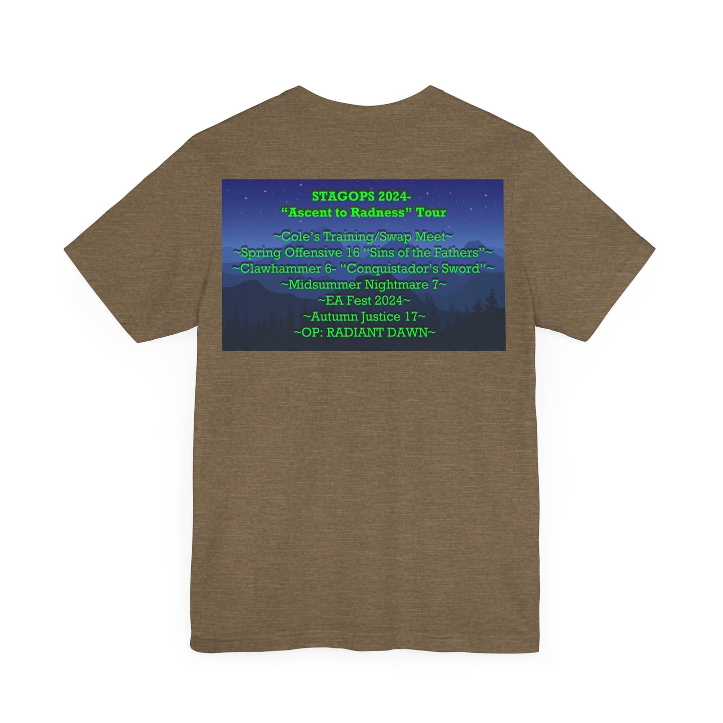 2024 Ascent to Radness Tour Tee (Double print)