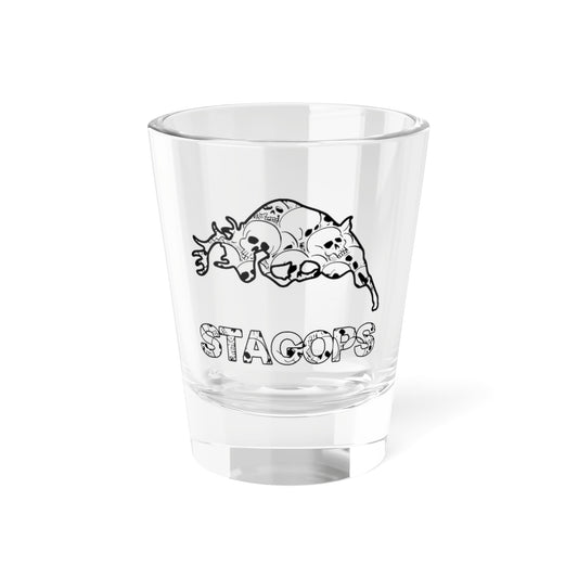 OOPS ALL SKULLS Shot Glass, 1.5oz