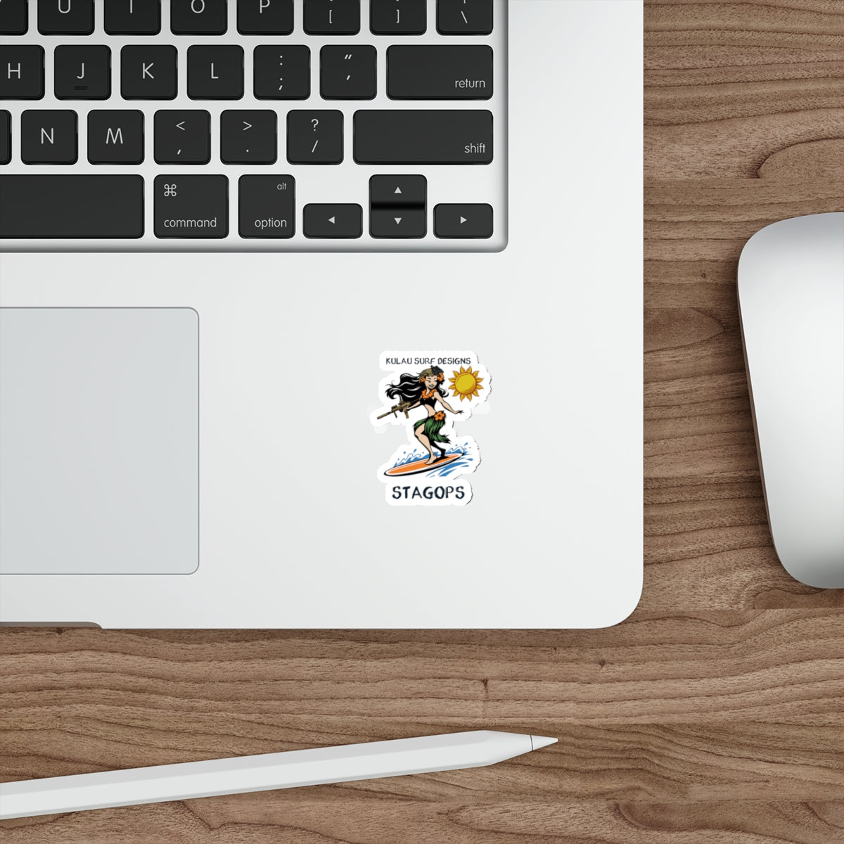 Kulau Surf Designs- "Sunny Surfer" Die-Cut Sticker Exclusive*
