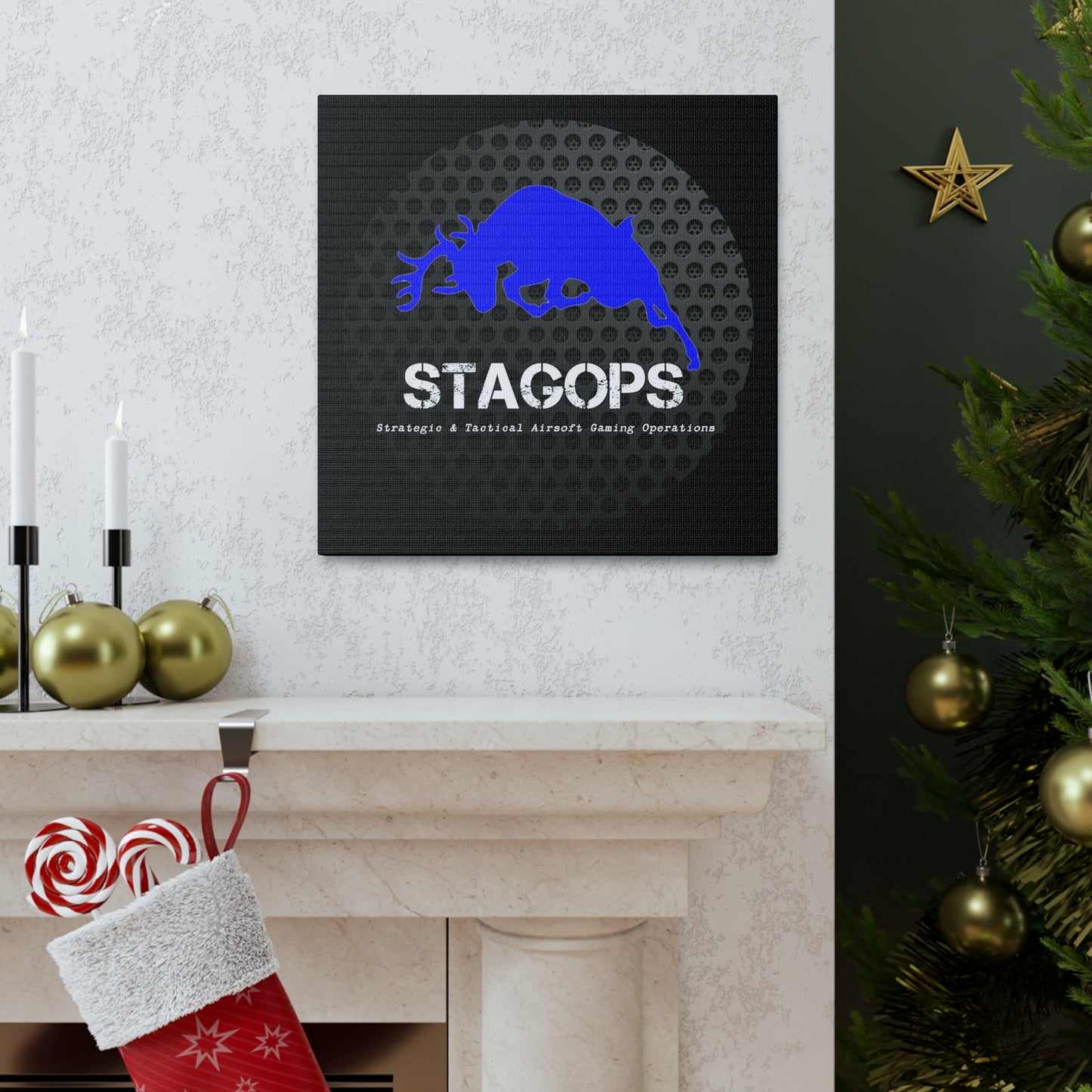 Original STAGOPS logo (2014 "grill") Canvas Gallery Wrap