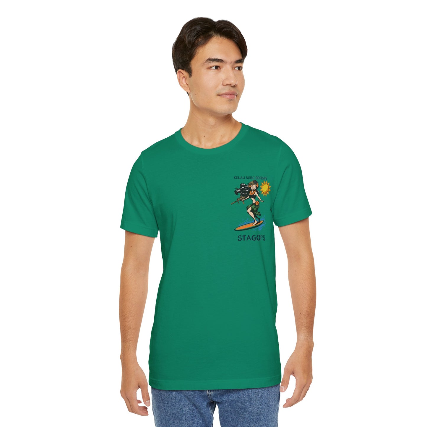 KULAU SURF DESIGNS double print (Front & Back) Tee EXCLUSIVE