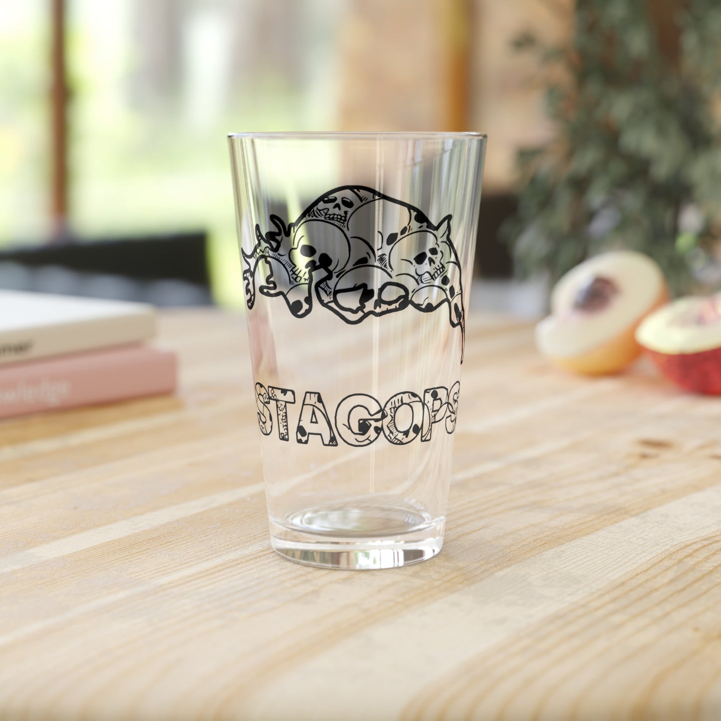 OOPS ALL SKULLS! Pint Glass, 16oz