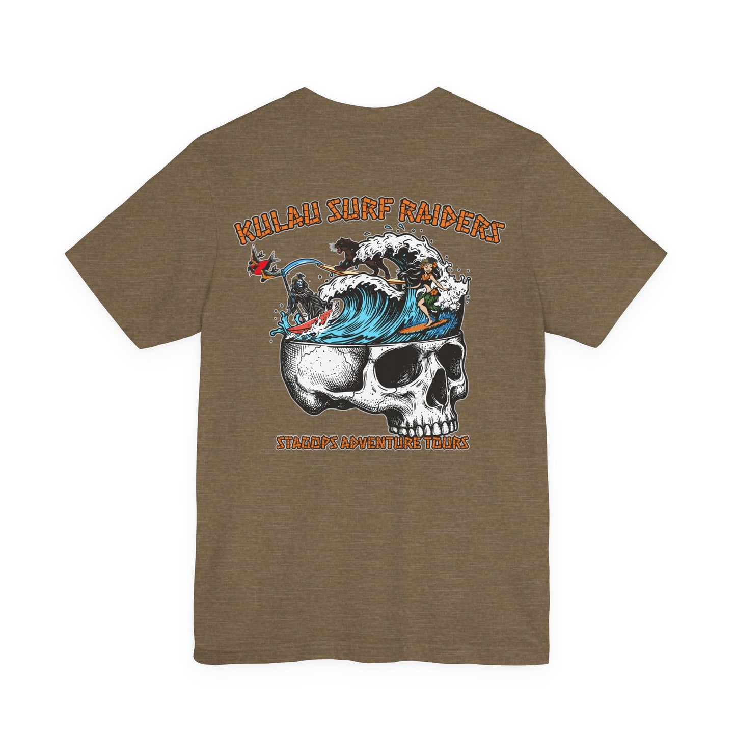 KULAU SURF DESIGNS double print (Front & Back) Tee EXCLUSIVE