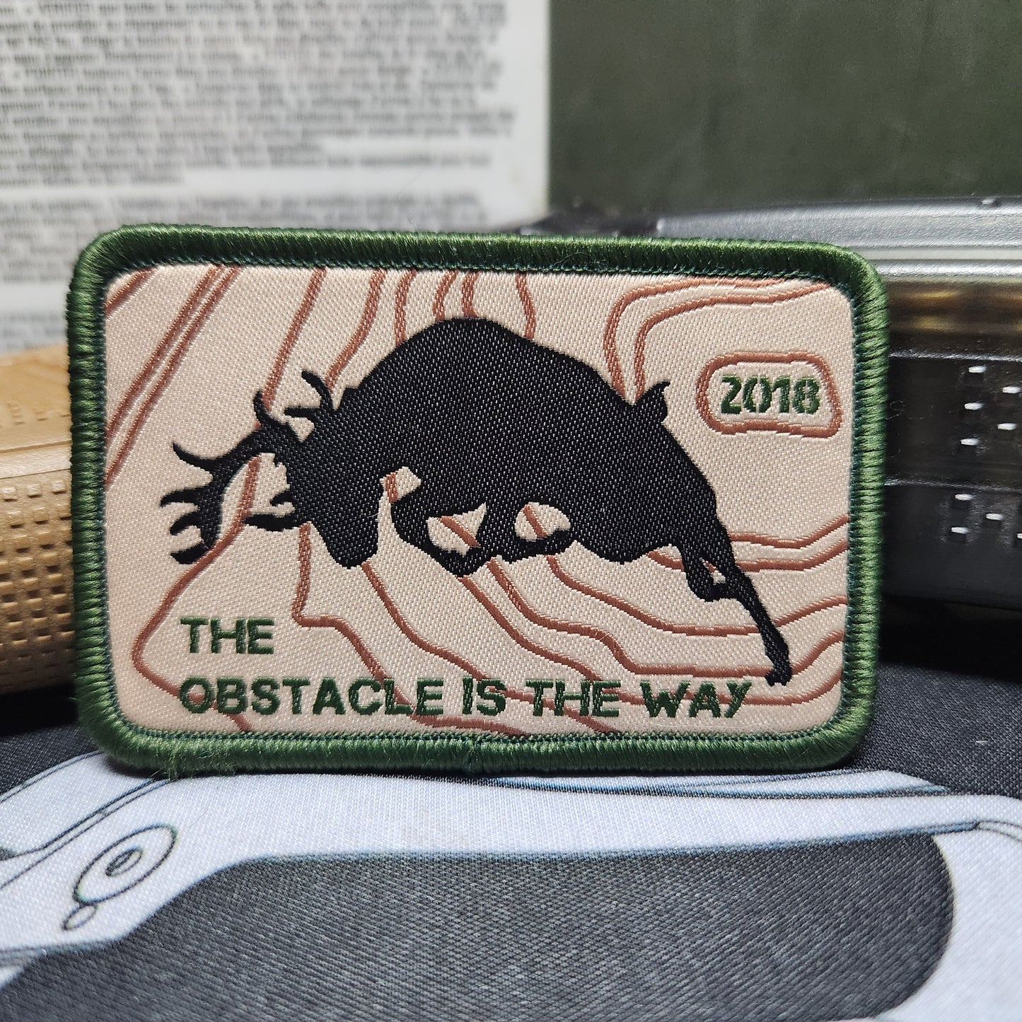 2018 "The Obstacle is the Way!" logo patch