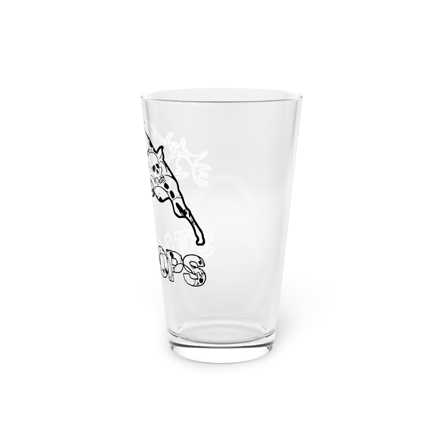 OOPS ALL SKULLS! Pint Glass, 16oz