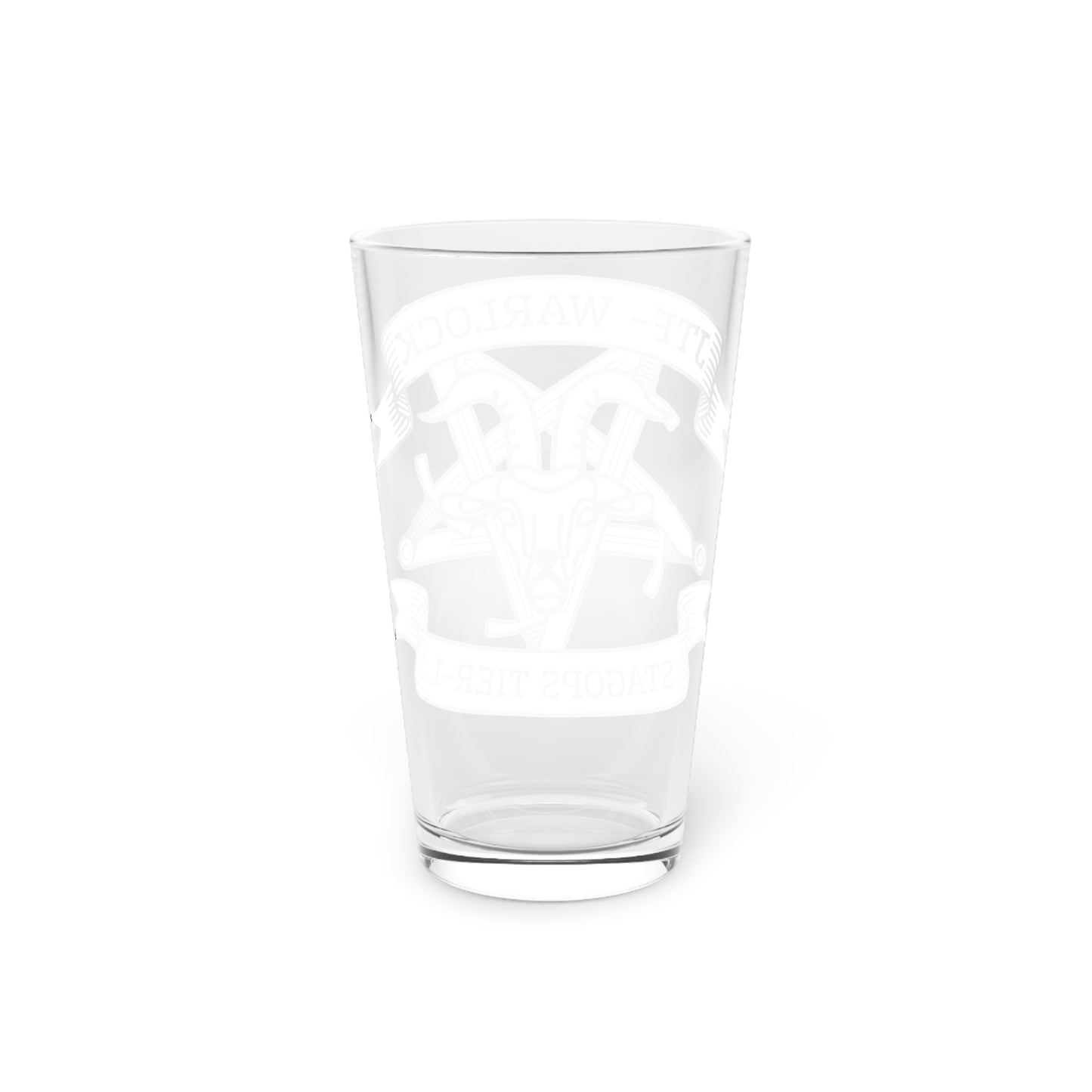 (EXCLUSIVE) JTF WARLOCK Pint Glass, 16oz