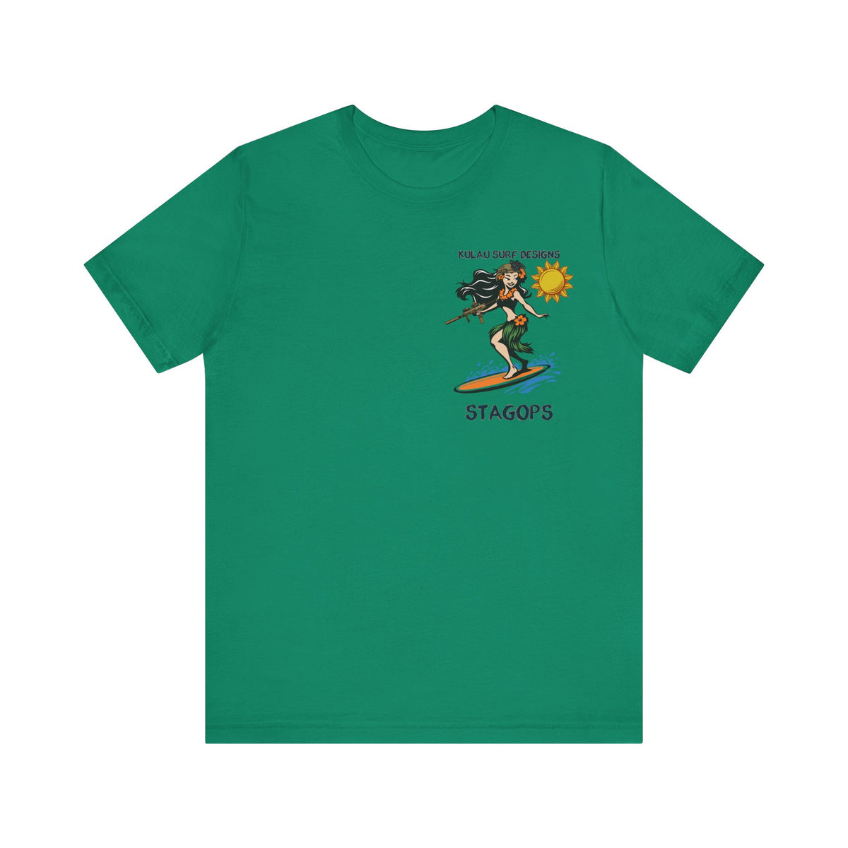 KULAU SURF DESIGNS double print (Front & Back) Tee EXCLUSIVE