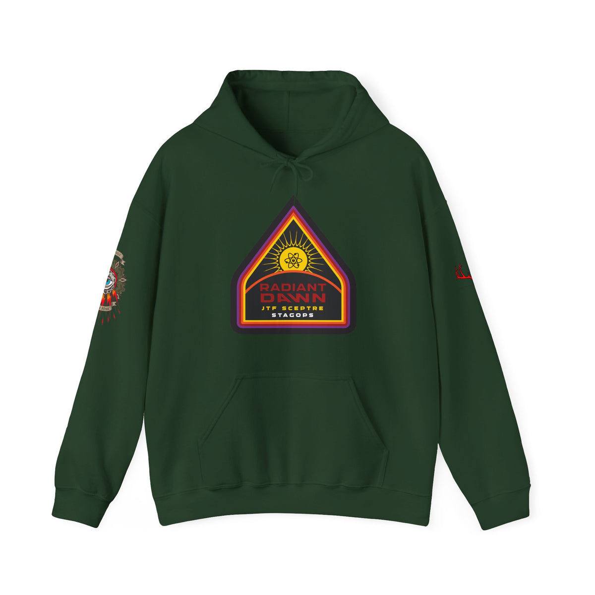 EXCLUSIVE TIER 1/RADIANT DAWN Hoodie- 4 sided deluxe multi-logo print