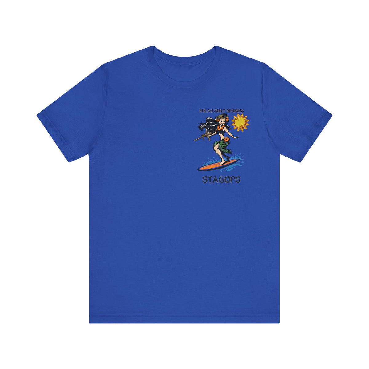 KULAU SURF DESIGNS double print (Front & Back) Tee EXCLUSIVE