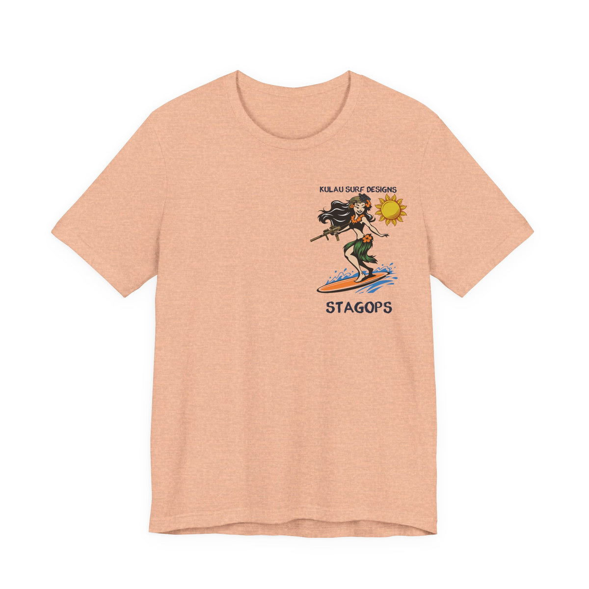 KULAU SURF DESIGNS double print (Front & Back) Tee EXCLUSIVE