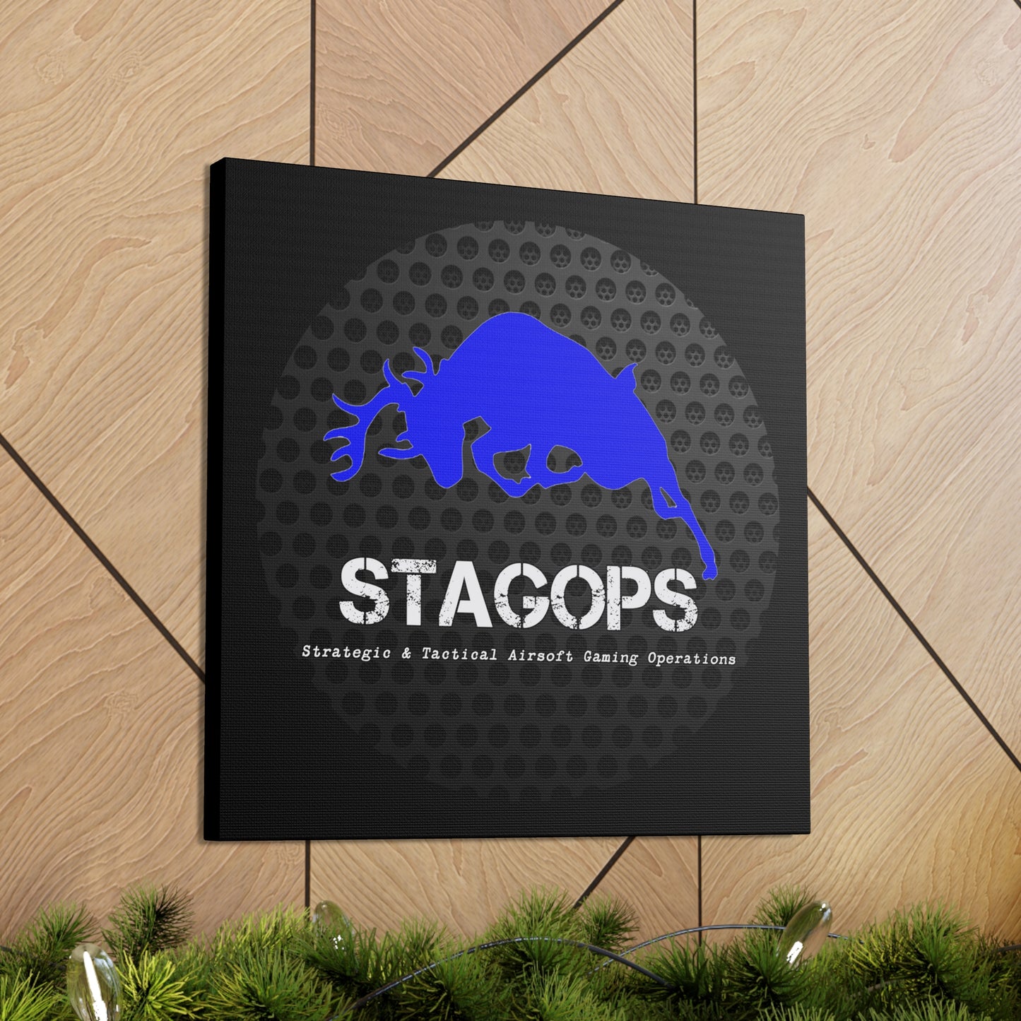 Original STAGOPS logo (2014 "grill") Canvas Gallery Wrap