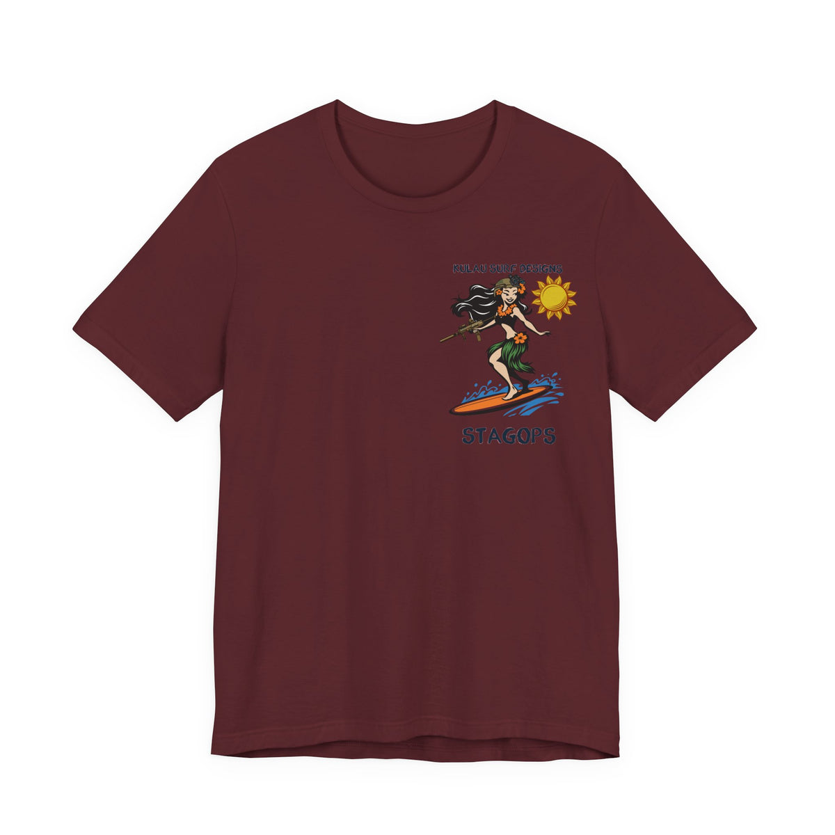 KULAU SURF DESIGNS double print (Front & Back) Tee EXCLUSIVE