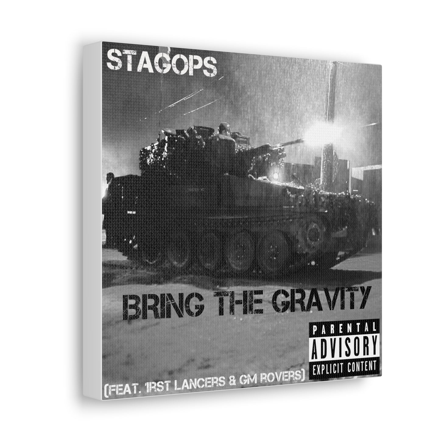 Album Cover- BRING THE GRAVITY Canvas Gallery Wrap