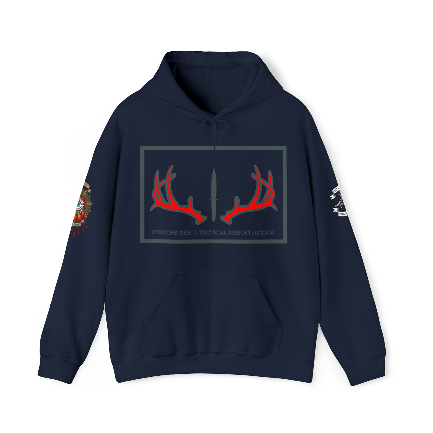 EXCLUSIVE TIER 1/SCAPEGOAT Hoodie- multi-logo print