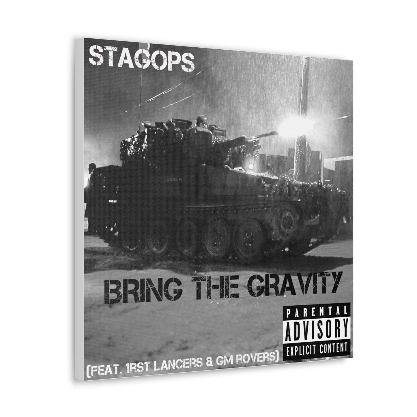 Album Cover- BRING THE GRAVITY Canvas Gallery Wrap