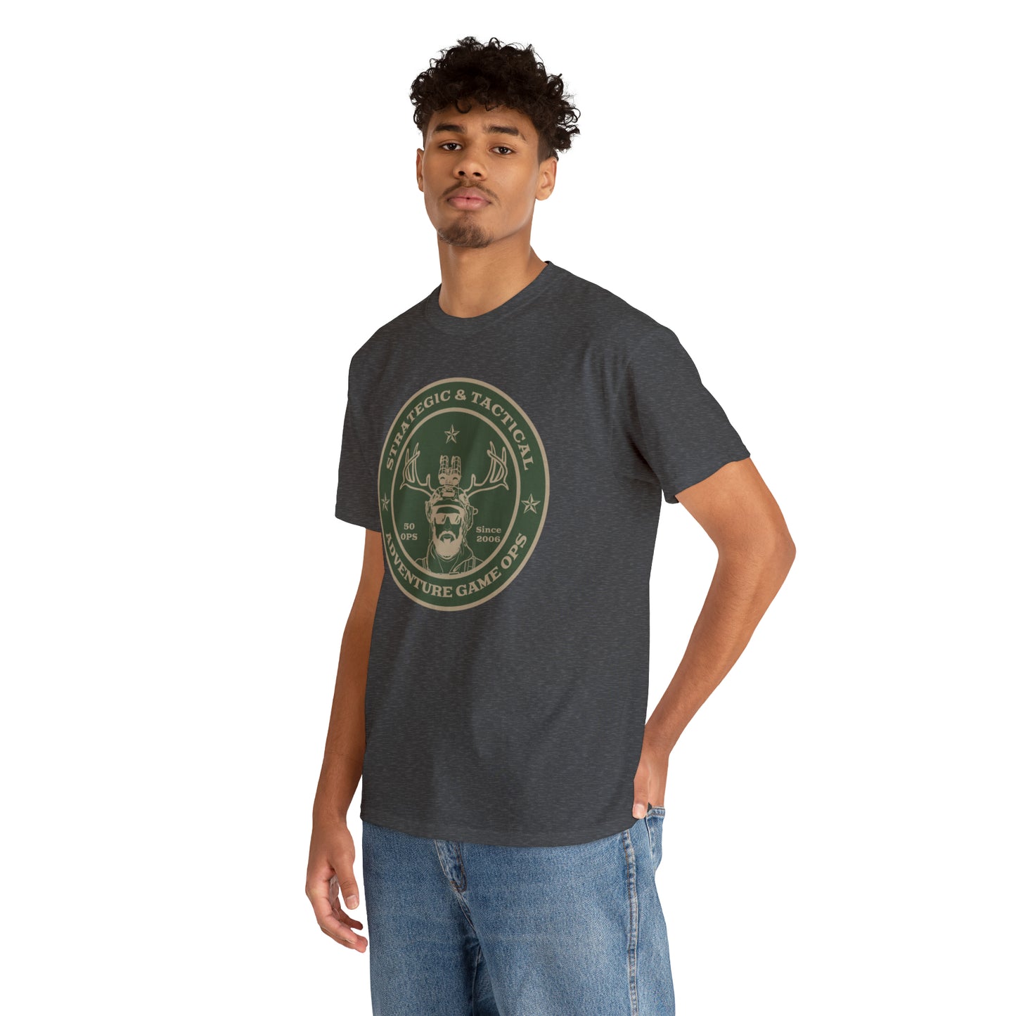 VICE collection- "Camo Caffienated" Heavy Cotton Tee