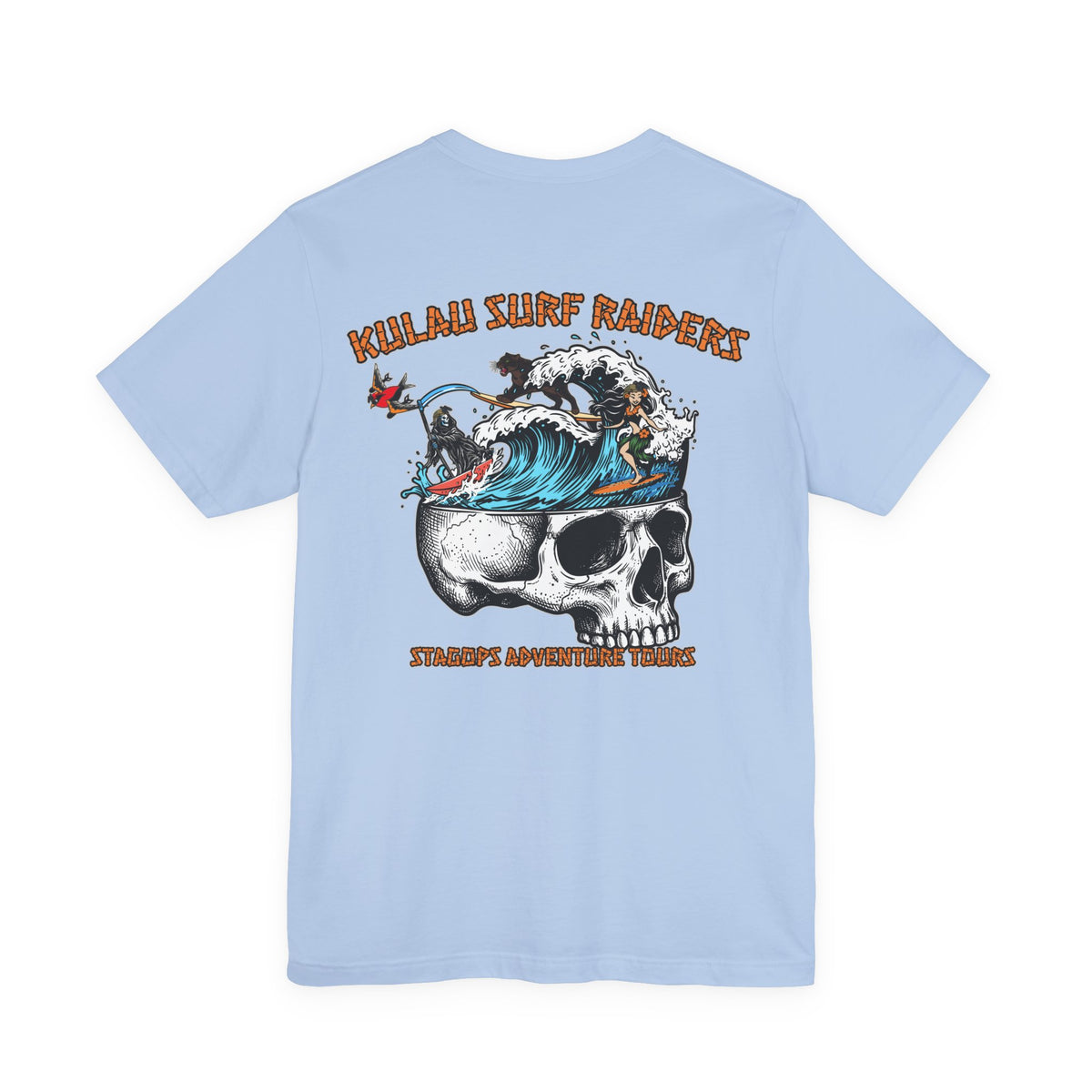 KULAU SURF DESIGNS double print (Front & Back) Tee EXCLUSIVE