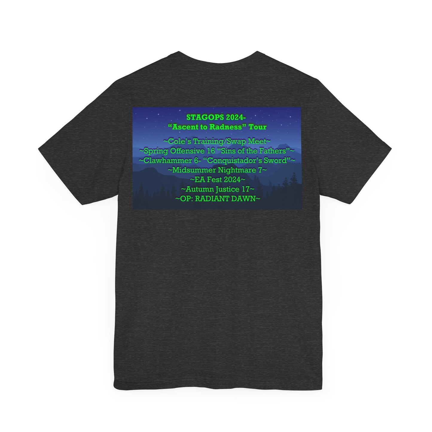 2024 Ascent to Radness Tour Tee (Double print)