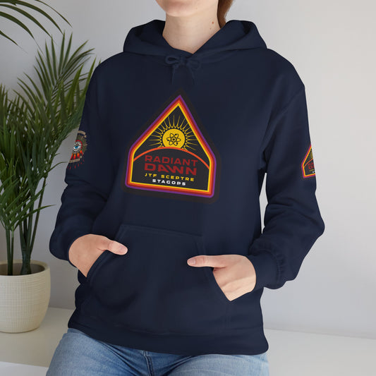 EXCLUSIVE TIER 1/RADIANT DAWN Hoodie- 4 sided deluxe multi-logo print