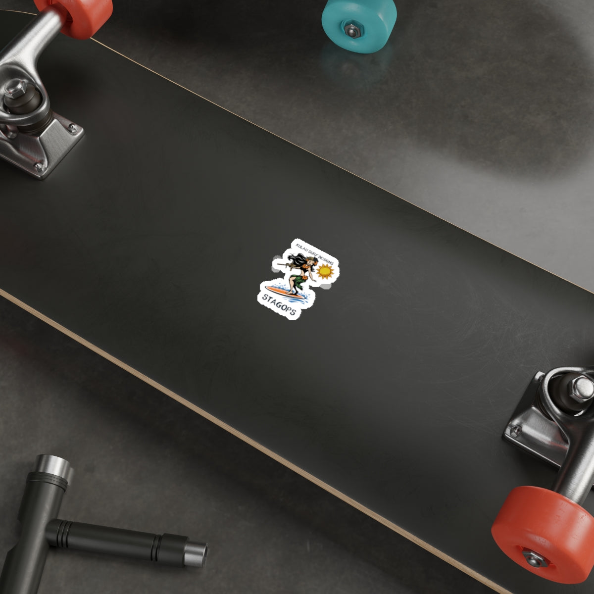 Kulau Surf Designs- "Sunny Surfer" Die-Cut Sticker Exclusive*