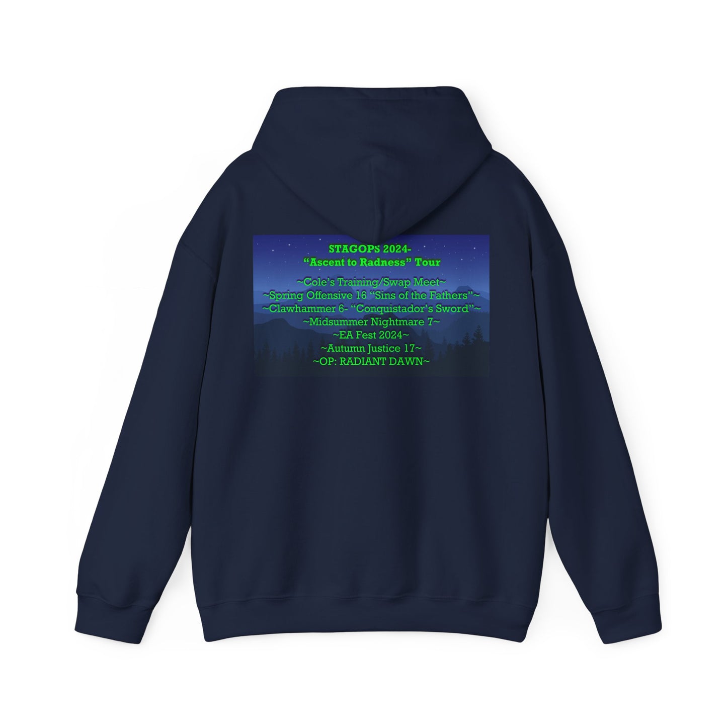 2024 Ascent to Radness Tour hoodie (Printed Front & Back)