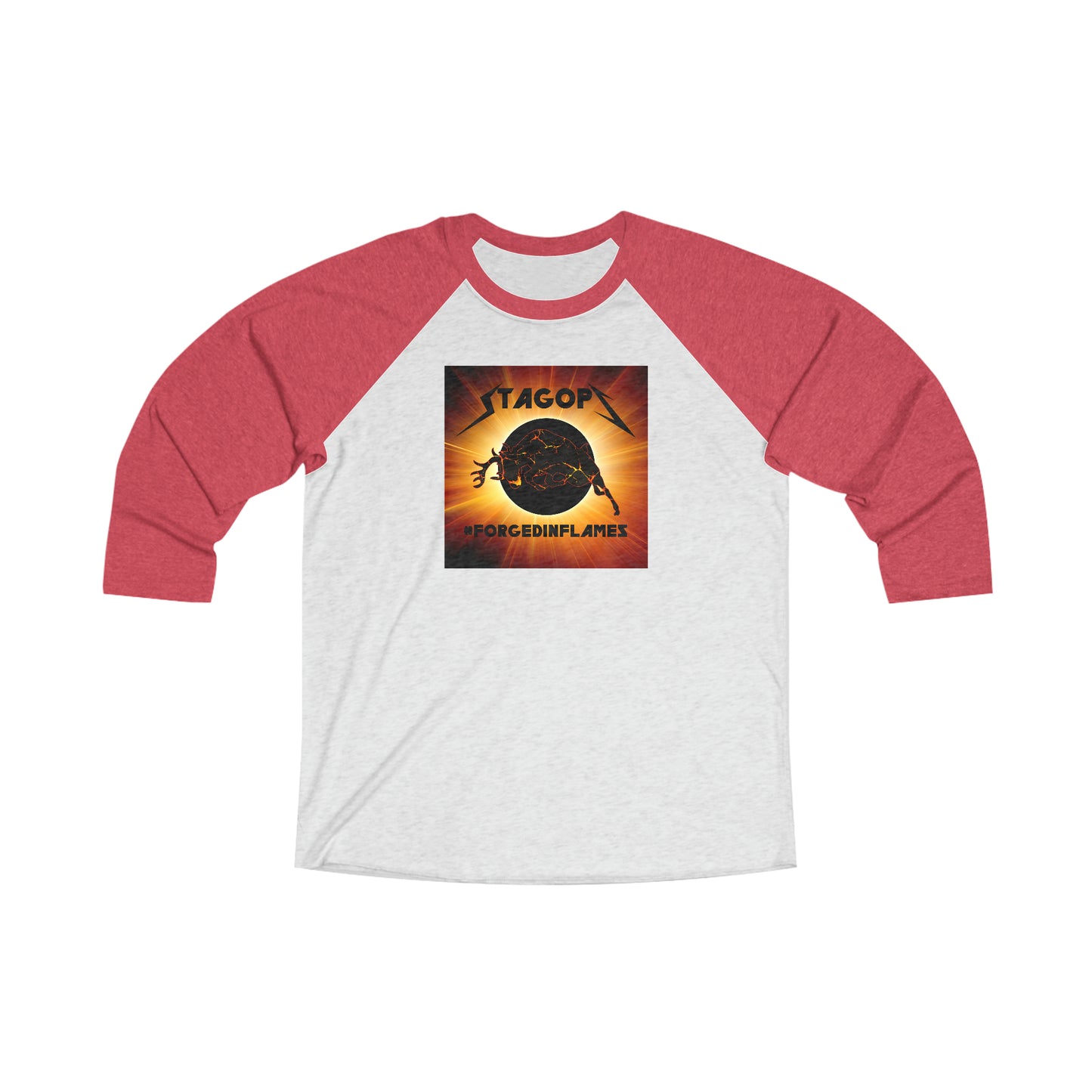 2021 "Forged in Flames" logo 3\4 Raglan Tee