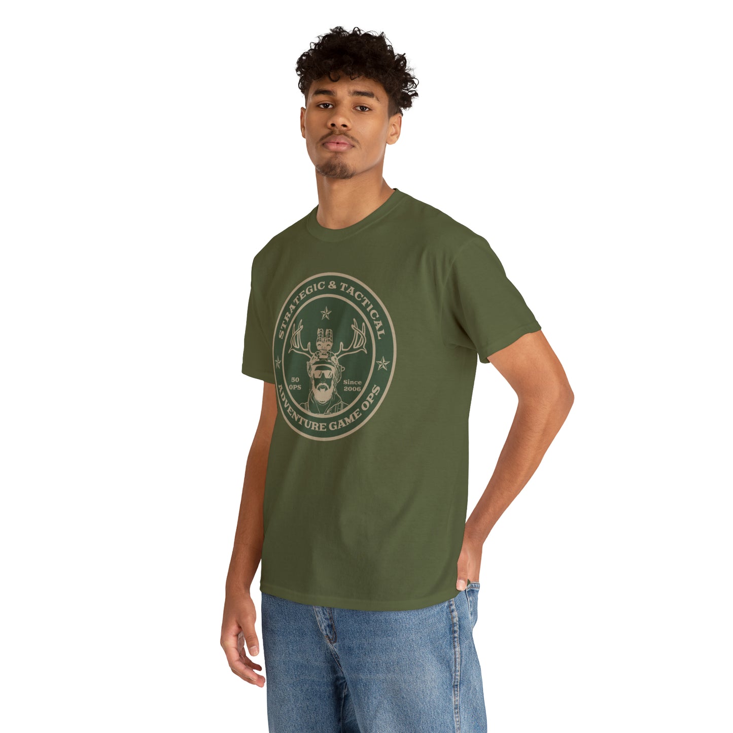 VICE collection- "Camo Caffienated" Heavy Cotton Tee