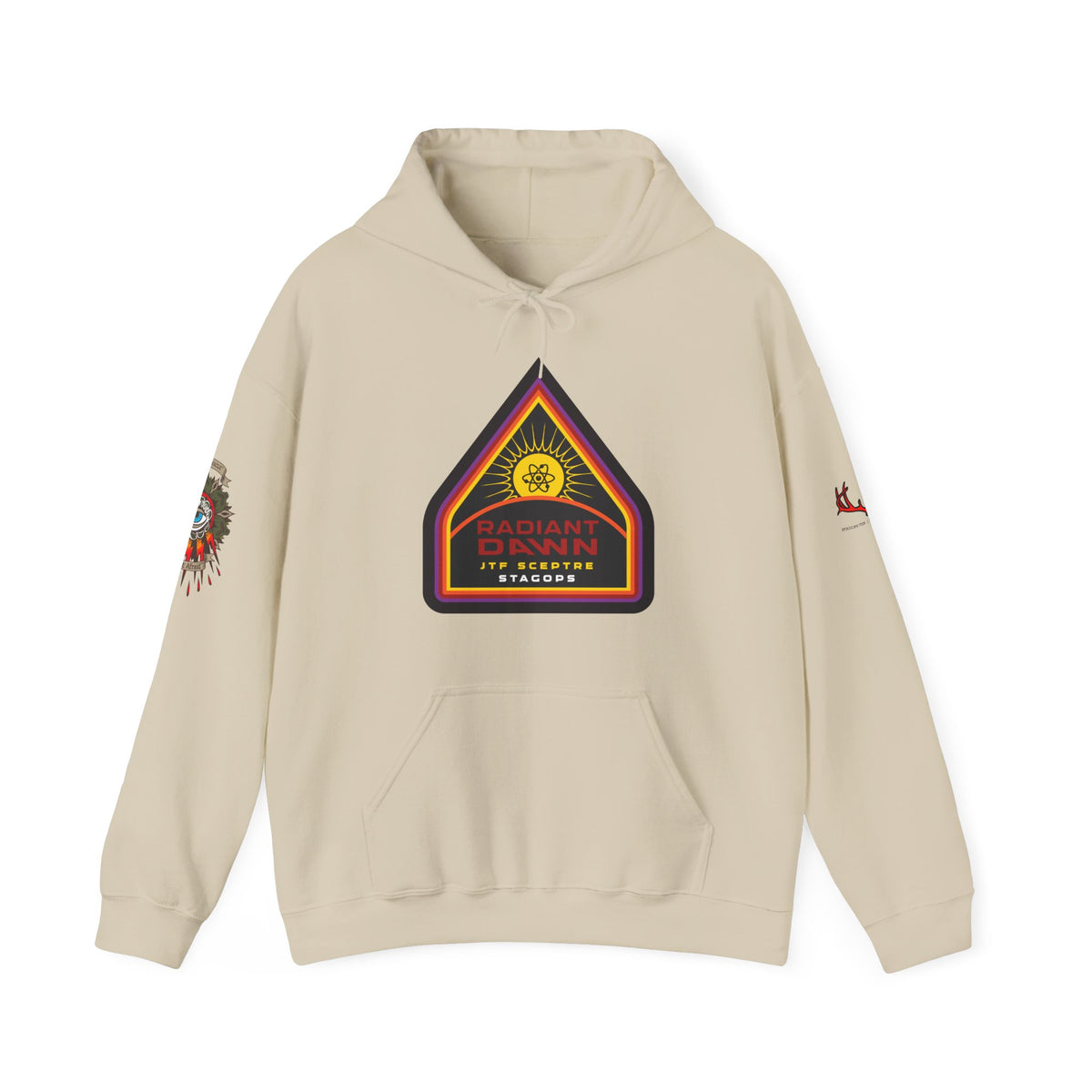 EXCLUSIVE TIER 1/RADIANT DAWN Hoodie- 4 sided deluxe multi-logo print