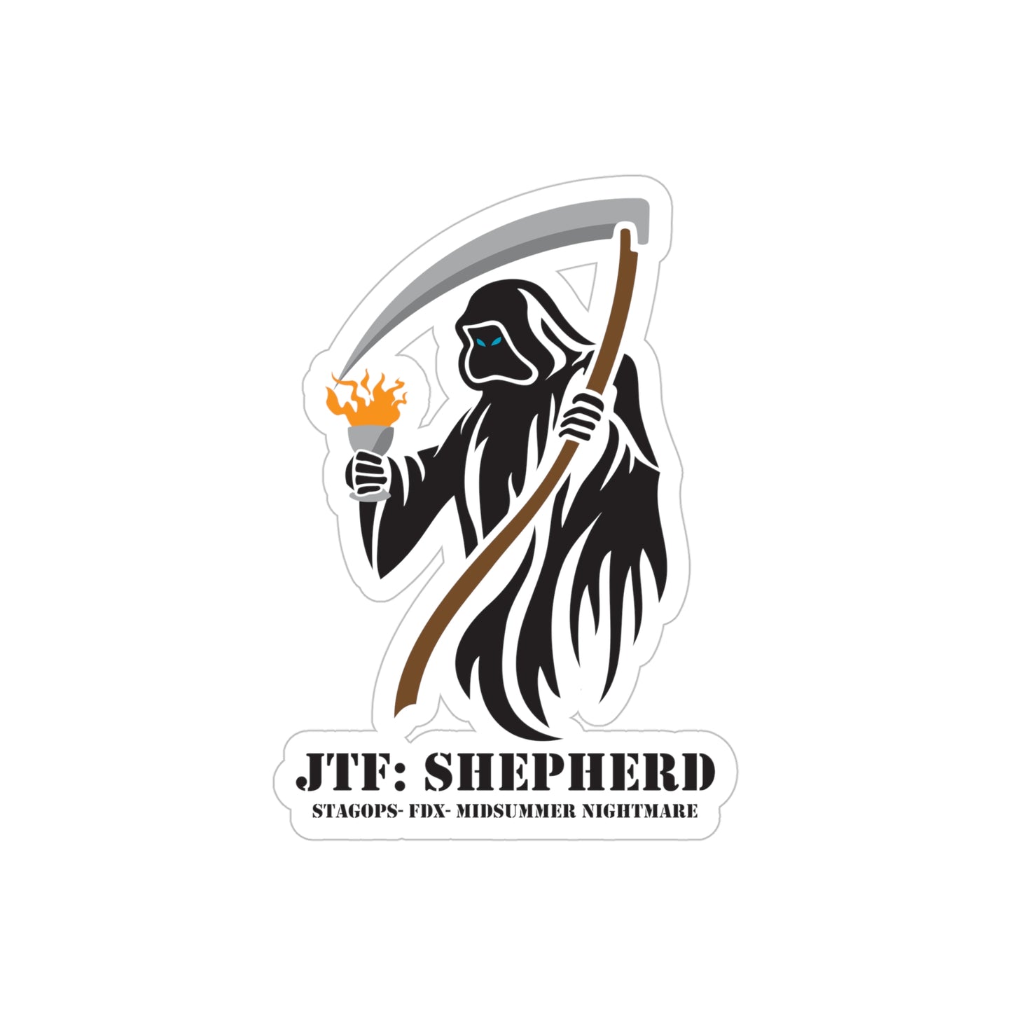 JTF- SHEPHERD Transparent Outdoor Sticker