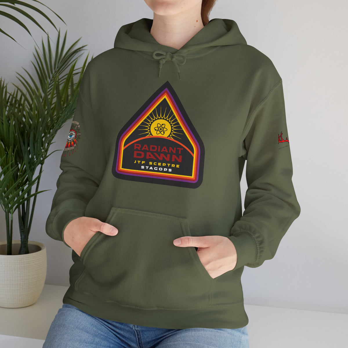 EXCLUSIVE TIER 1/RADIANT DAWN Hoodie- 4 sided deluxe multi-logo print