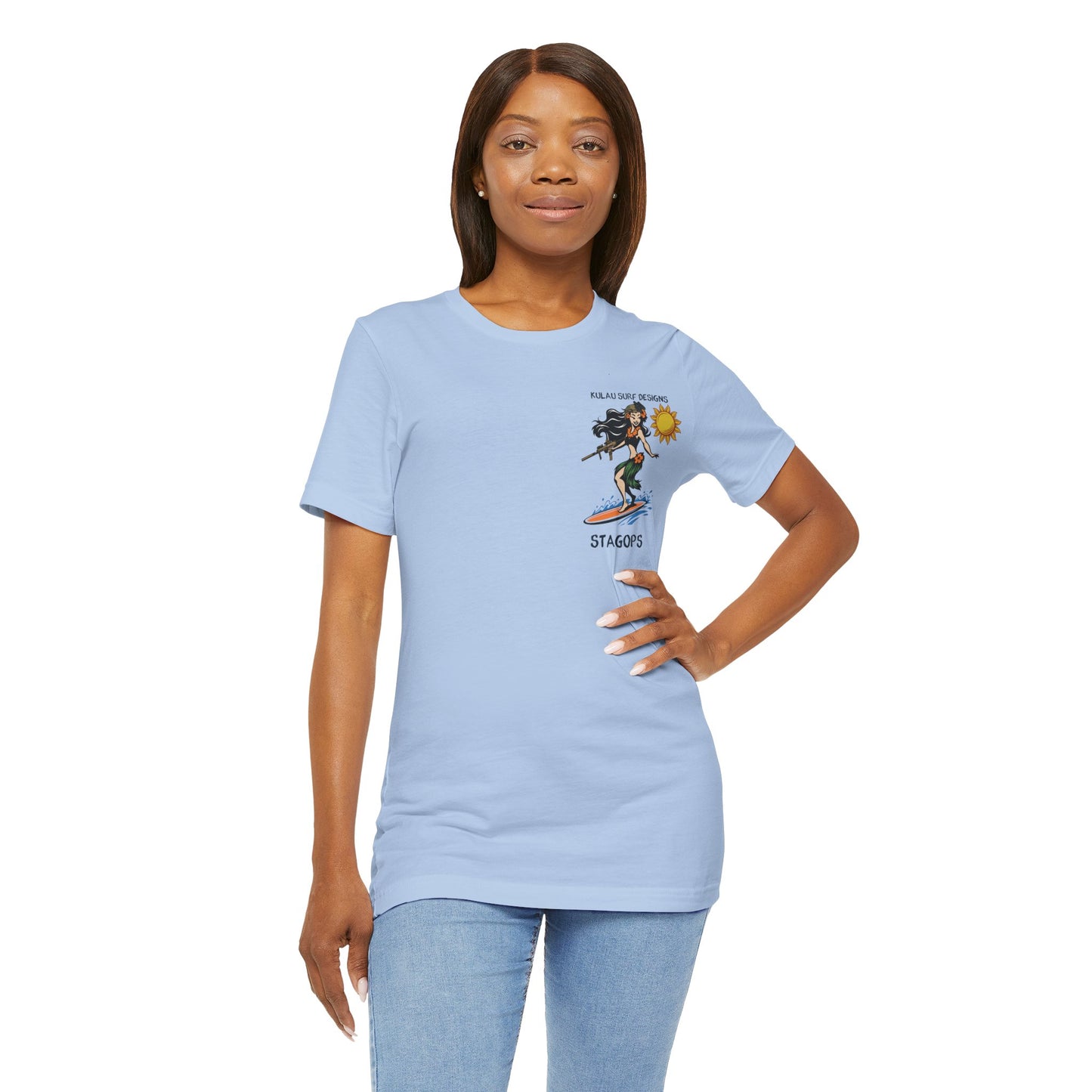KULAU SURF DESIGNS double print (Front & Back) Tee EXCLUSIVE