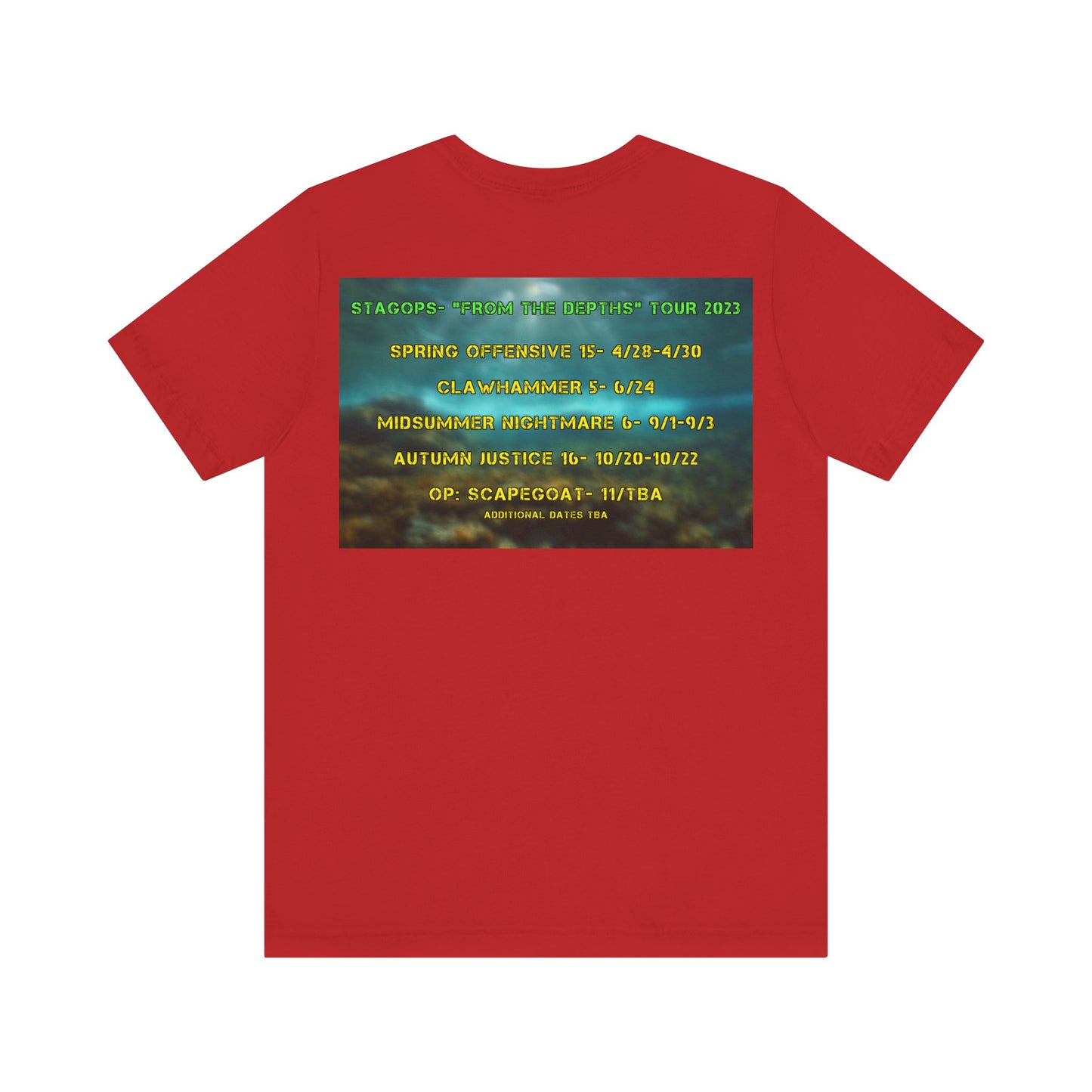 2023 From the Depths Tour Double Sided Tee