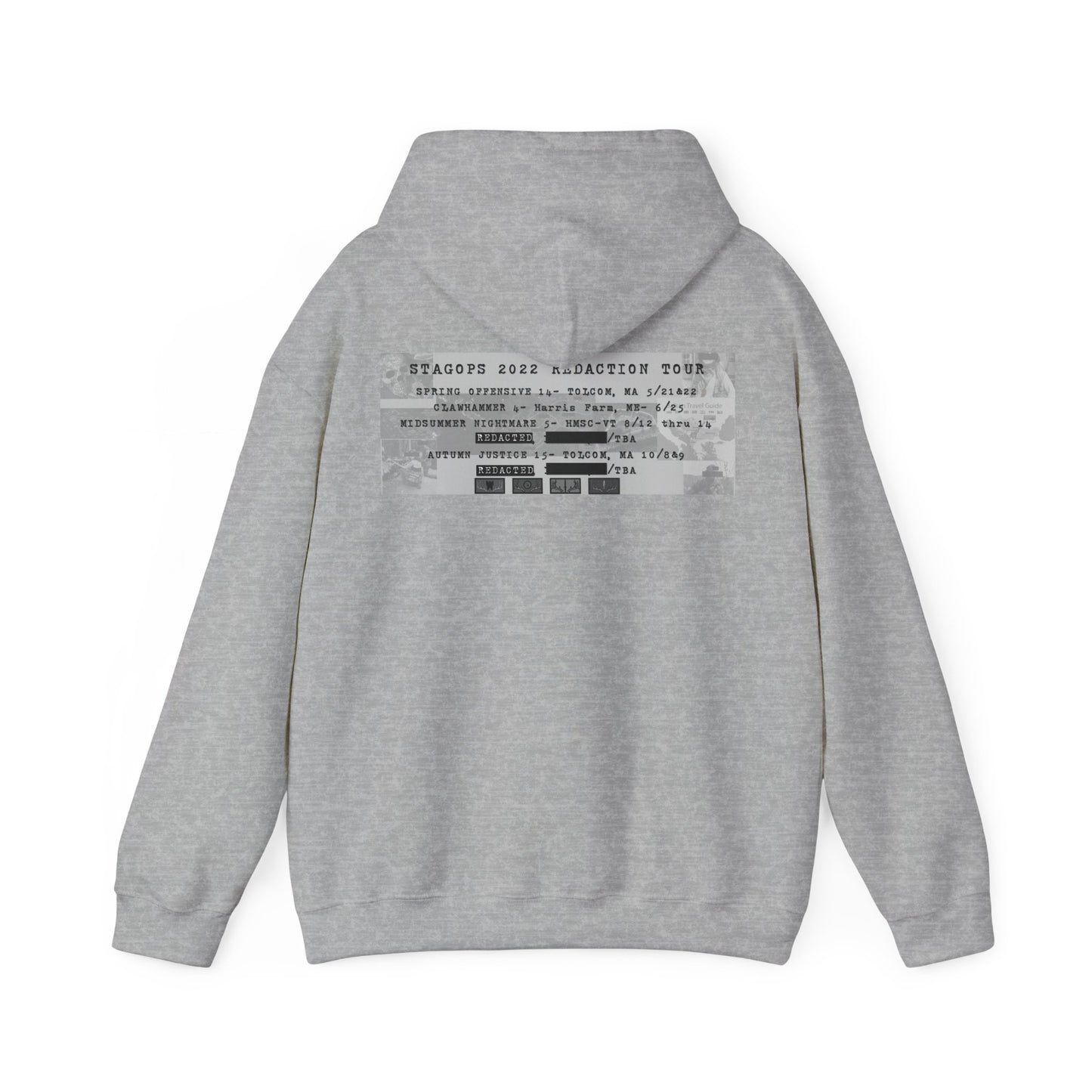 2022 REDACTED Tour hoodie