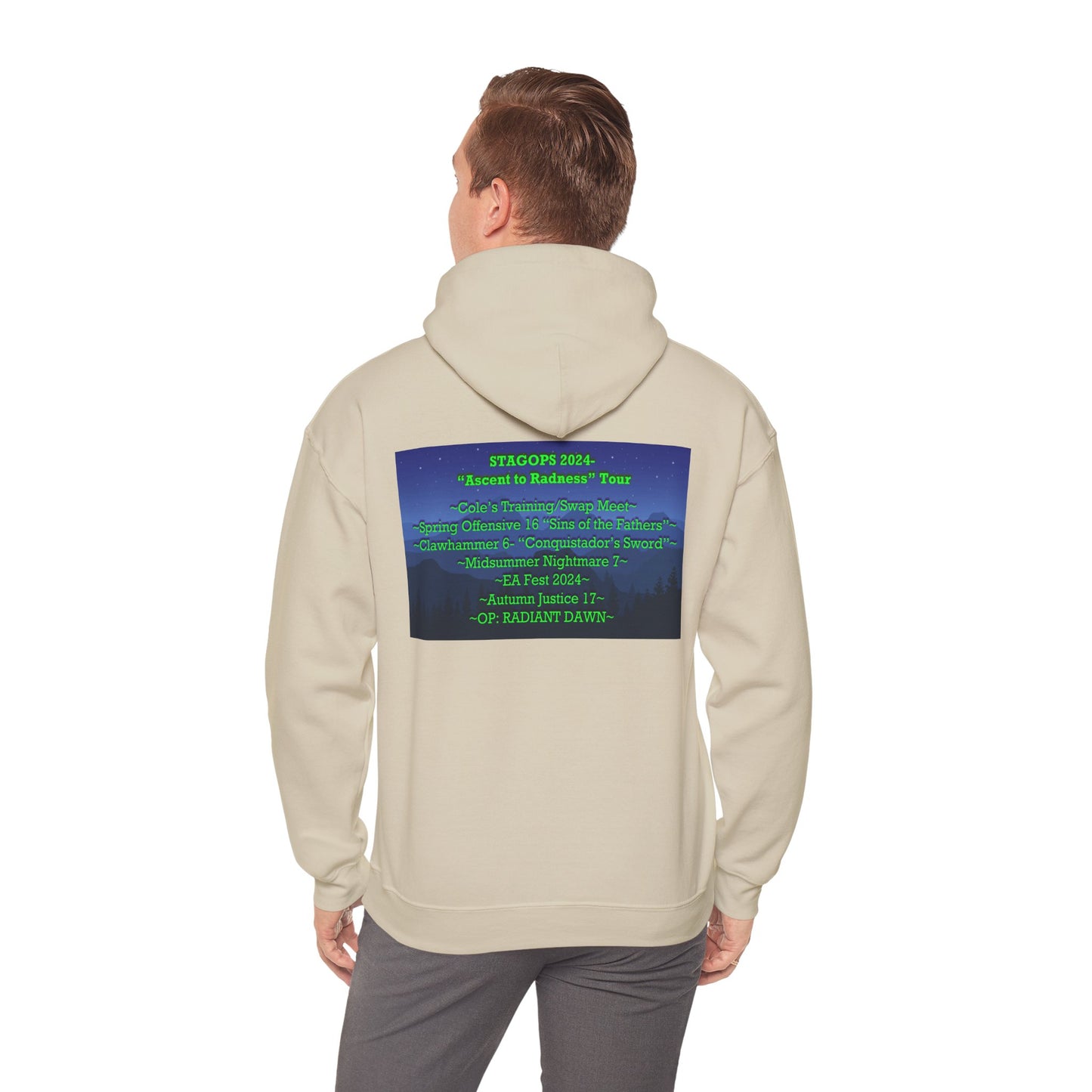 2024 Ascent to Radness Tour hoodie (Printed Front & Back)