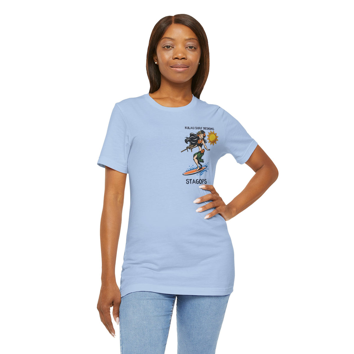 KULAU SURF DESIGNS double print (Front & Back) Tee EXCLUSIVE