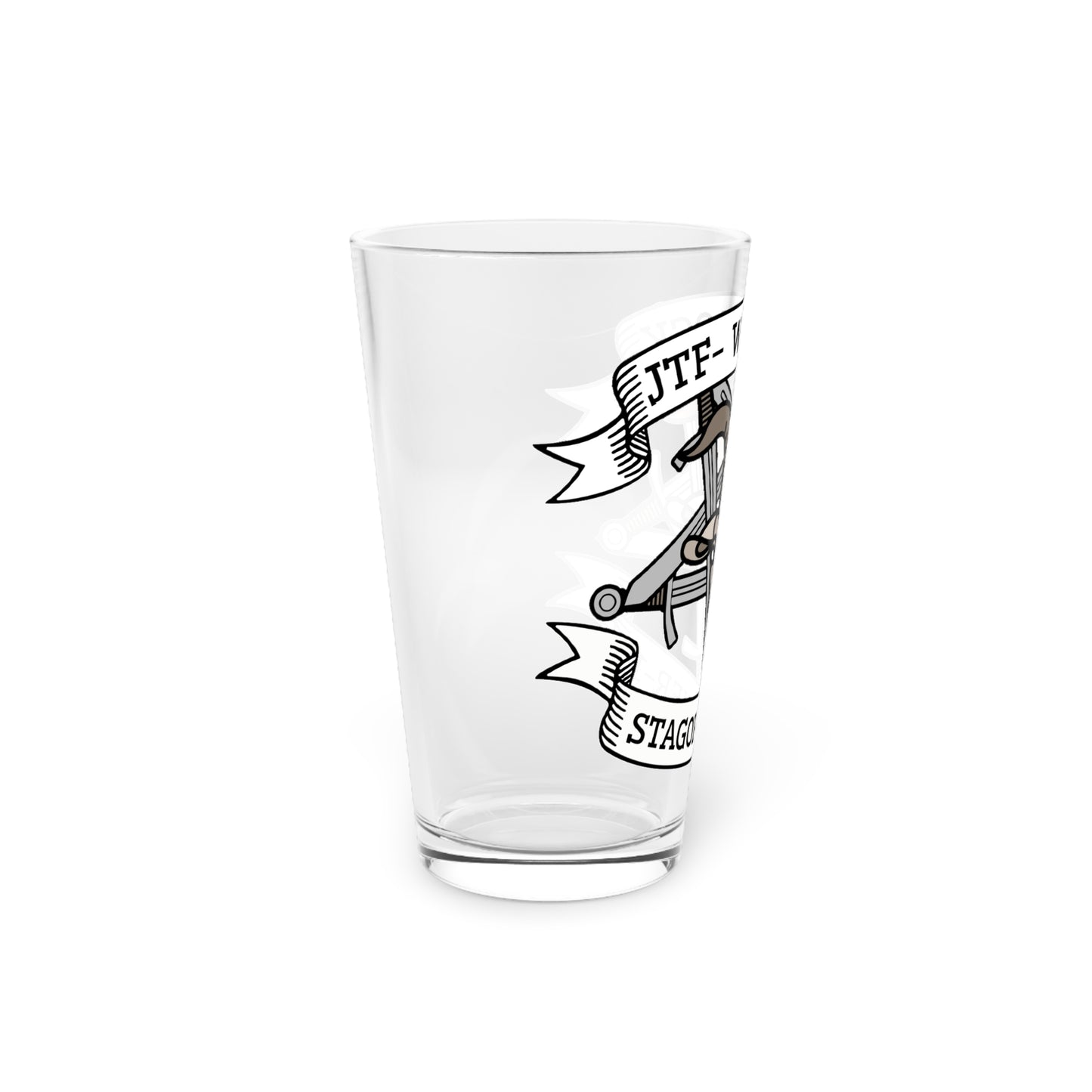 (EXCLUSIVE) JTF WARLOCK Pint Glass, 16oz