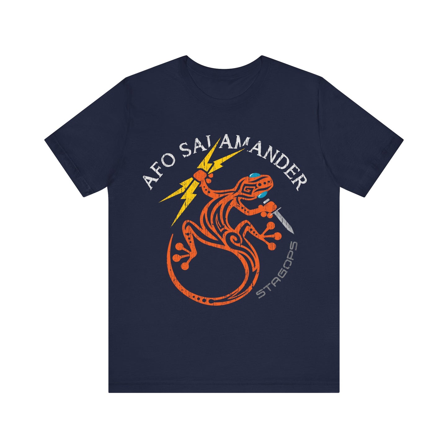 AFO SALAMANDER vintage Dark heather Jersey Short Sleeve Tee