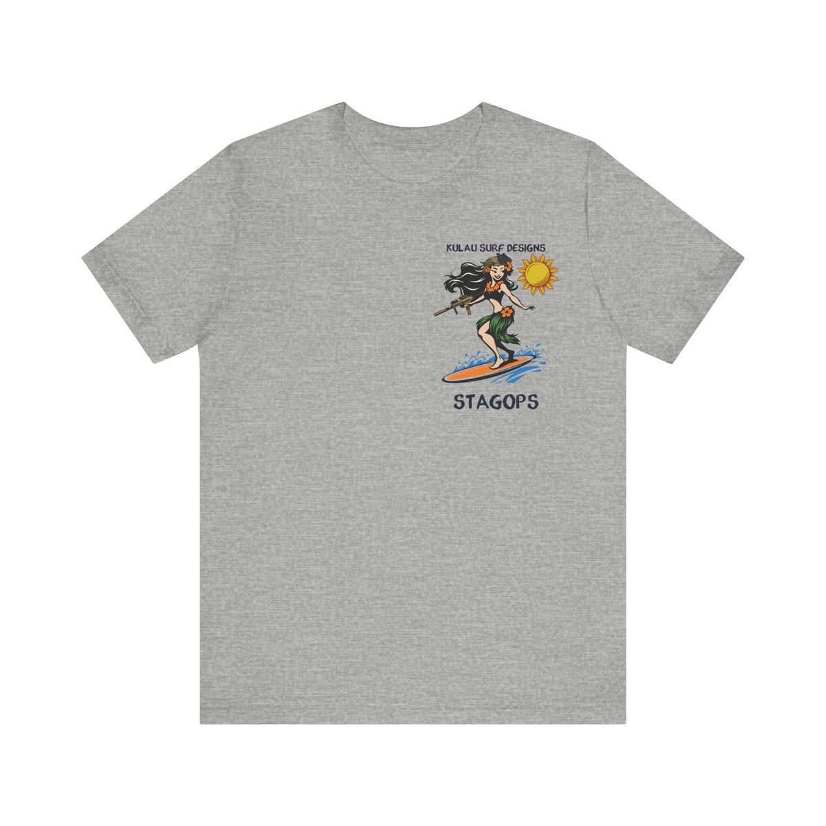 KULAU SURF DESIGNS double print (Front & Back) Tee EXCLUSIVE