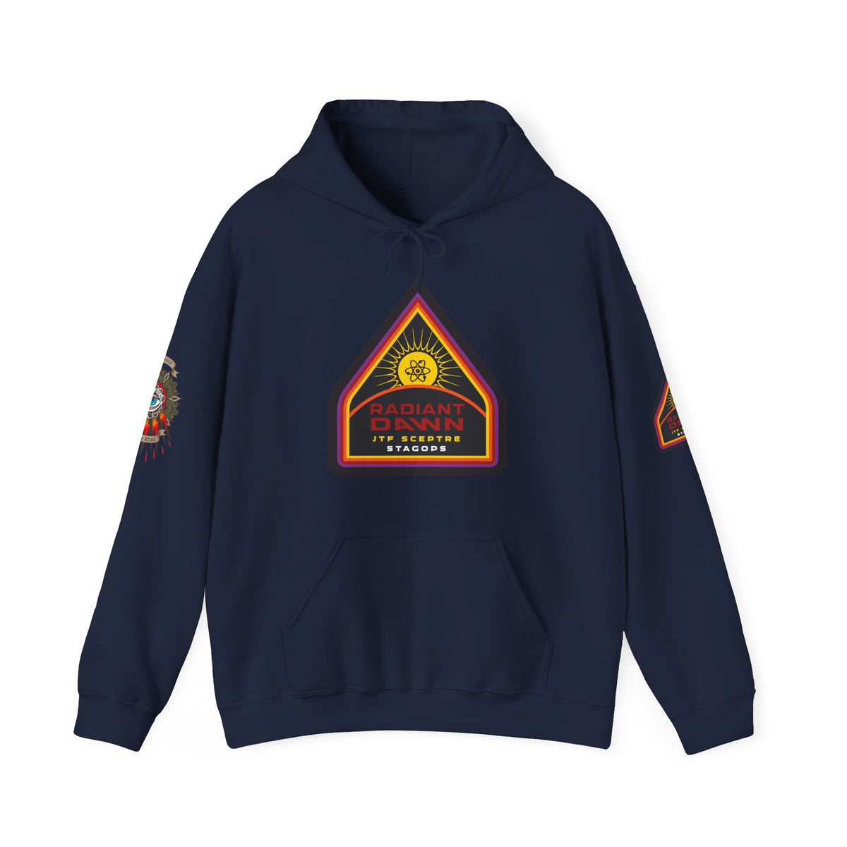 EXCLUSIVE TIER 1/RADIANT DAWN Hoodie- 4 sided deluxe multi-logo print