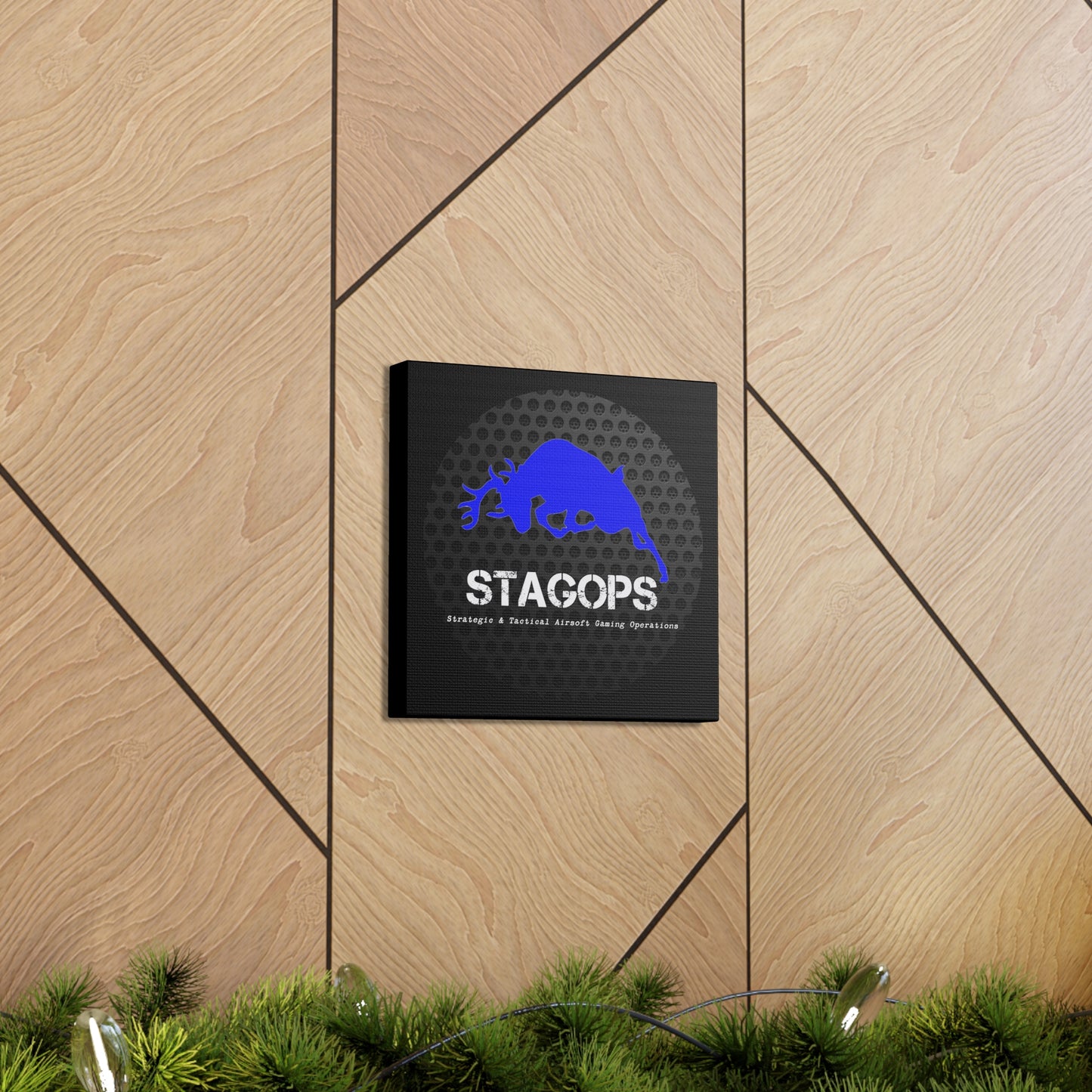 Original STAGOPS logo (2014 "grill") Canvas Gallery Wrap