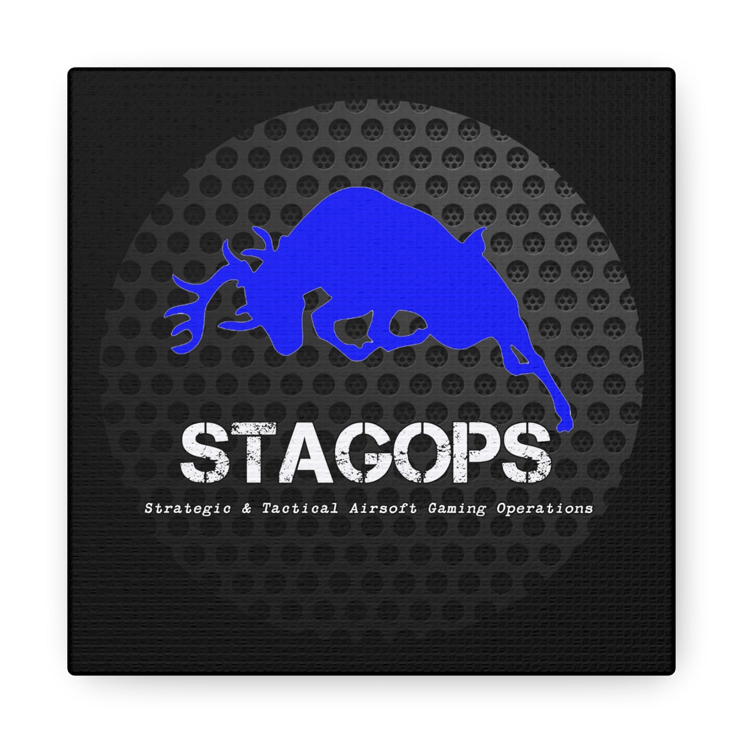 Original STAGOPS logo (2014 "grill") Canvas Gallery Wrap