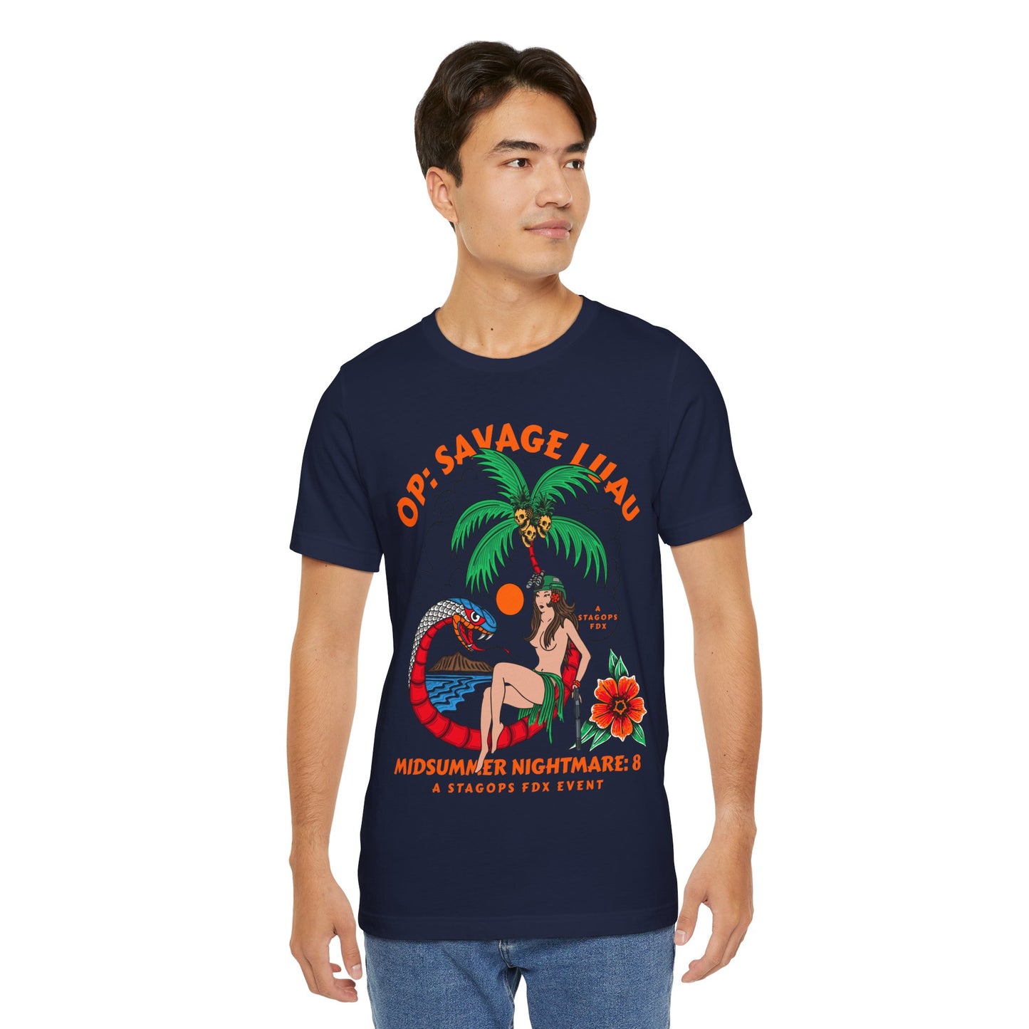 Midsummer Nightmare 8- SAVAGE LUAU front print Tee